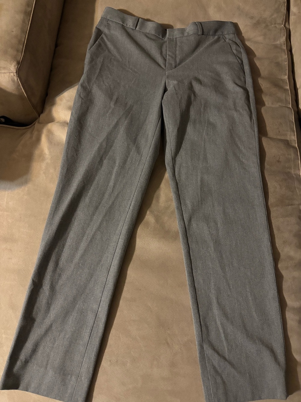 Banana Republic Women's Straight-Leg Dress Pants in Gray